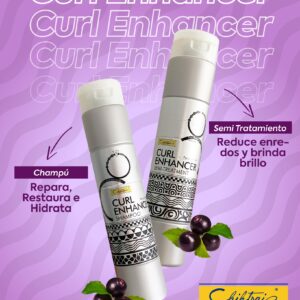 pareja chihtsai shampoo + semi tratamiento curl enhancer 250ml