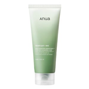 anua heartleaf quercetinol + bha pore deep cleansing foam 150ml
